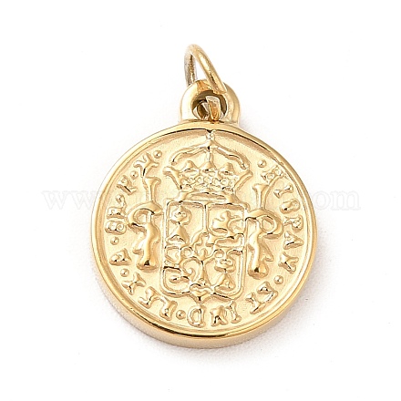 Ионное покрытие (ip) 304 нержавеющая сталь монета подвески STAS-G295-16G-1