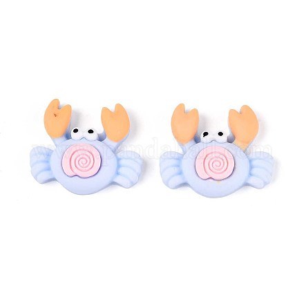 Кабошоны из непрозрачной смолы краба CRES-T025-33B-1