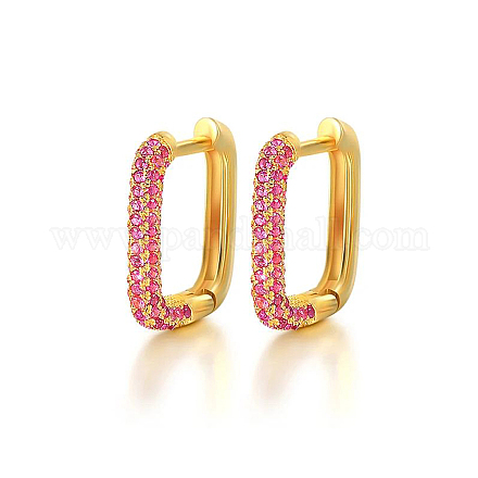 Серьги-кольца прямоугольник s925 из стерлингового серебра AK6460-5-1