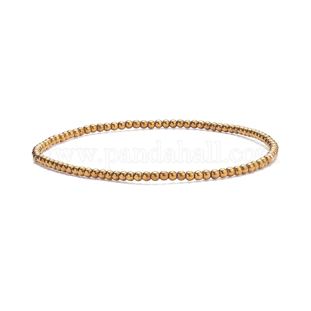 Glass Round Beaded Stretch Bracelet for Women BJEW-JB07911-03-1