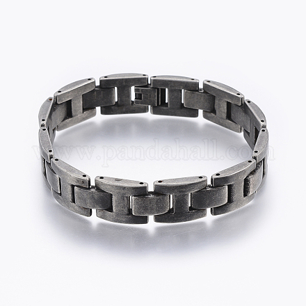 Bracelets pour montre en 304 acier inoxydable BJEW-G594-09B-1