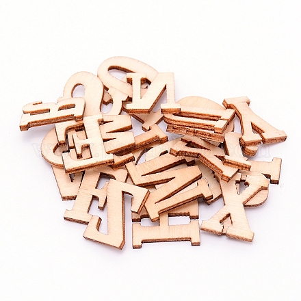 Chinese Cherry Wood Letter A~Z DIY-WH0204-90-1