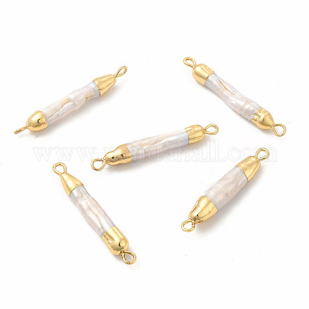 Ciondoli per connettore di perle keshi naturali barocche PEAR-P004-31KCG-1