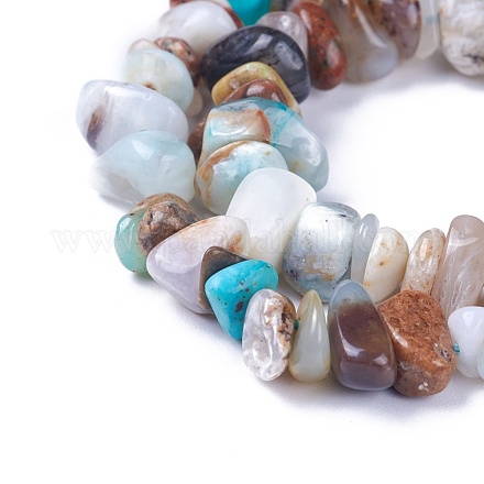 Brins de perles d'opale bleu naturel G-I225-13A-1