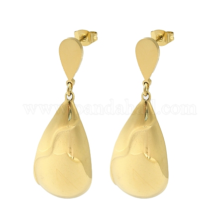 Серьги-гвоздики из нержавеющей стали 304 EJEW-Z303-22G-1