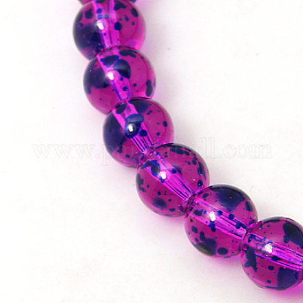 Glass Beads Strands GLAA-C017-8mm-05-1