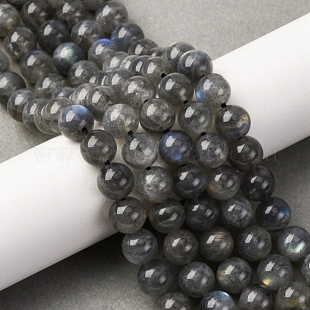 Природные лабрадорита бисер нитей G-H326-01-8mm-1