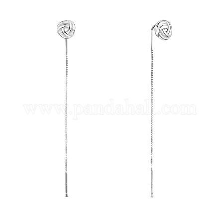 SHEGRACE Wonderful 925 Sterling Silver Thread Earrings JE600B-1
