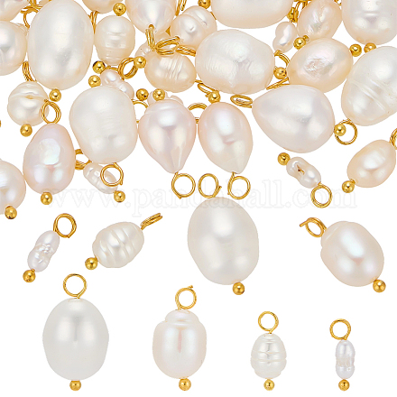 40шт 4 стиля подвески из натурального культивированного пресноводного жемчуга PALLOY-ME00011-1