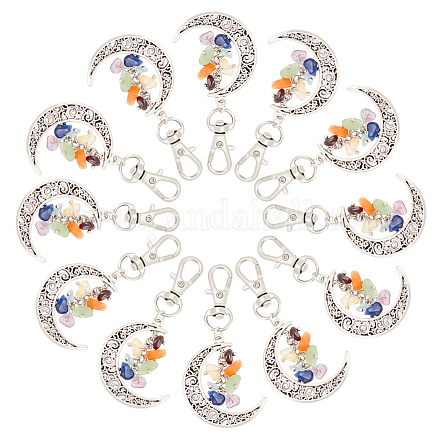 Arricraft 20 Uds chakra tema colgante de piedras preciosas naturales decoraciones HJEW-AR0001-08-1