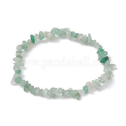 Natürliche grüne Aventurin-Chips-Perlen-Stretch-Armbänder für Frauen BJEW-JB10046-04-1
