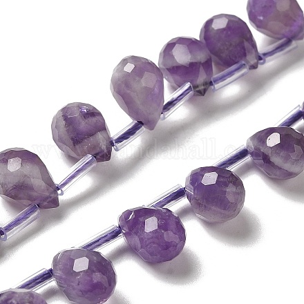 Chapelets de perles en améthyste naturelle G-H297-B09-01-1