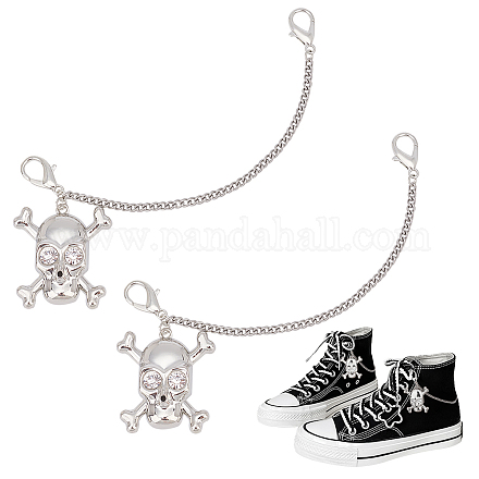 PandaHall Elite Zinc Alloy Shoe Curb Chains FIND-PH0007-38A-1