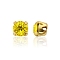 Preciosa® MAXIMA Crystal in Sew-On Cup, Czech Crystal, 719 35 012 Chaton(Round), Golden, 80310 Citrine, SS12(3~3.2mm)