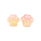 Glass Beads, Cat Footprint, Pink, 13.5x13.5x5.5mm, Hole: 1mm