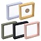 5Pcs Square Transparent PE Thin Film Suspension Jewelry Display Box, for Ring Necklace Bracelet Earring Storage, Mixed Color, 9x9x2cm, 1pc/color, 5 colors 