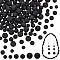 120Pcs 3 Styles Handmade Polymer Clay Disco Ball Beads, with Glass Rhinestone, Black, 6~10mm, Hole: 1~1.5mm, 40pcs/style