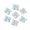 Painted Opaque Acrylic Beads, Flower, Light Sky Blue, 16.8x17x5.5mm, Hole: 1.8mm, about 806pcs/500g