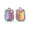 Ion Plating(IP) 304 Stainless Steel Pendants, Beetle Charms, Rainbow Color, 20.5x13x2.5mm, Hole: 2.7mm