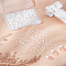 1000Pcs Glass Rhinestone Cabochons, Faceted, Flat Round, Flat Back, White, 2.5x1mm