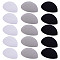 15Pcs 3 Colors EVA Cloth Fascinator Hat Base for Millinery Magic, Mixed Color, 130x100x22mm, 5pcs/color