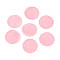 Spray Painted Natural Capiz Shell Disc Charms, Pink, 15x0.5~1mm, Hole: 1.2~1.5mm