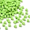 Opaque Acrylic Beads, Cube, Lawn Green, 10.5x11x8mm, Hole: 1.2mm, about 868~870pcs/500g