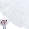 2 Bags Organza Flower Bouquet Wrapping Paper, White, 278x0.5mm