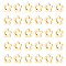 30Pcs Brass Bead Frames, Long-Lasting Plated, Flower, Real 18K Gold Plated, 10x10.5x3mm, Hole: 1mm