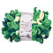 Polyester Yarn, for DIY Knitting Soft Coat Scarf, Green, 40x5mm, about 95g/skein, 7m