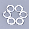Acrylic Bead Frame, Imitation Gemstone Style, Ring, WhiteSmoke, 41x4.5mm, Hole: 2mm, about 130pcs/500g