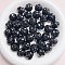 Opaque Acrylic Beads, Baking Painted, Black, 16x16mm, Hole: 3mm