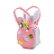 Non-woven Fabrics Easter Rabbit Candy Bag, with Handles, Gift Bag Party Favors for Kids Boys Girls, Pink, 19.5x11x6.8cm