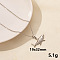 Animal Stainless Steel Shark Pendant Necklace for Women, Trendy Lock Chain Jewelry