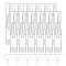 Plastic Transparent Dewar Bottles, Empty Eye Cream Tube Vials, with Transparent Plastic Funnel Hopper, Clear, 10x1.9cm, Capacity: 5ml, 12pcs