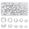 430pcs 5 Styles Plastic Cabochons, Flat Round, Clear, 6~10mm, 430pcs/set