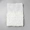 Polyester Lace Ribbon, with Glass Beads, White, 16-3/8 inch(415mm)