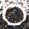 Baking Paint Glass Seed Beads, for Jewelry Making, Mixed Shapes, Black, 2.5~7x4~7x1.8~10mm, Hole: 0.8~2mm, about 3000pcs/Pound