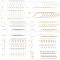 Brass Earrings Findings Kits, Earring Hooks & Leverback Earring Finding, for DIY Earrings, Platinum & Golden, 160pcs/box