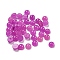 Natural White Jade Dyed Cabochons, Half Round, Magenta, 4x2~2.5mm
