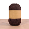 Cotton Yarns, for Knitting Crochet Supplies, Coconut Brown, 2mm, about 92.96 Yards(85m)/Skein