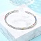 Brass Open Cuff Bangles for Women, with Enamel, Long-Lasting Plated, Colorful, Inner Diameter: 2-1/8x2-1/8 inch(5.3x5.5cm)