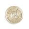 Golden Tone Crown Initial Wax Seal Brass Stamp Heads, for Wax Seal Stamp, Letter G, 25x14.5mm, Hole: 7mm