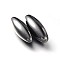 Magnetic Synthetic Hematite Oval Beads, No Hole, 35.5~37x12.5~13.5mm