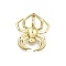 Brass Pendants, Spider Charms, Long-Lasting Plated, Lead Free & Cadmium Free, Rack Plating, Real 18K Gold Plated, 18.5x16.5x2.5mm, Hole: 5x3.5mm