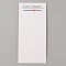 Rectangle Paper Sublimation Car Coaster Display Cards, White, 17.3x7.8x0.05cm