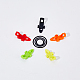 Superfindings 10 set 5 colori o-ring in plastica e silicone set di custodie per ganci per canna da pesca AJEW-FH0003-95-6