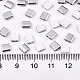 2ホールガラスシードビーズ  ハーフメタリックカラー  正方形  ゲインボロ  5x4.5~5.5x2~2.5mm  穴：0.5~0.8mm  約1180個/袋 SEED-S031-L-ST41-K-2