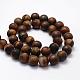 Frosted Natural Tiger Eye Beads Strands G-F364-18-10mm-2