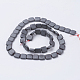Non-magnetic Synthetic Hematite Beads Strands G-P341-42F-8x8x3mm-2